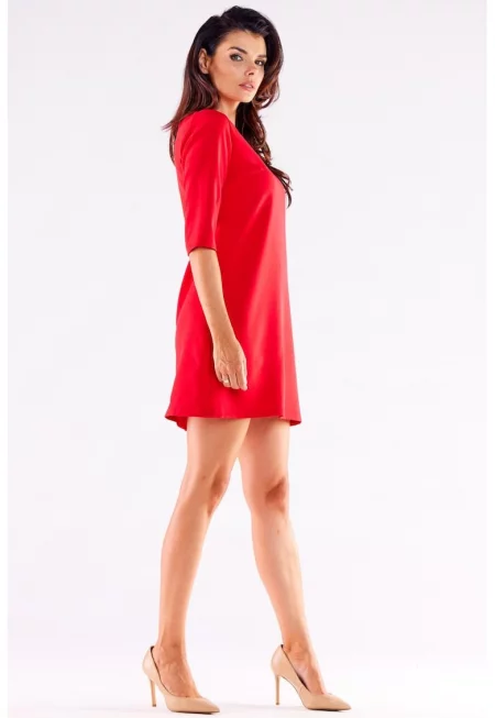 Къса рокля с три четвърти ръкави - in A A521