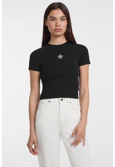 Къса тениска с лого