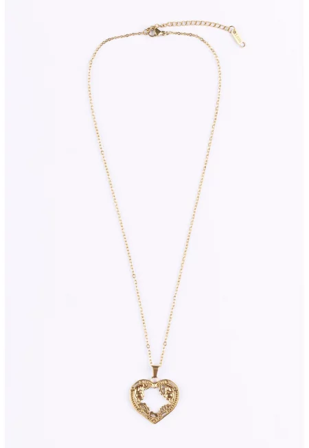 Колие с 18К златно покритие и висулка