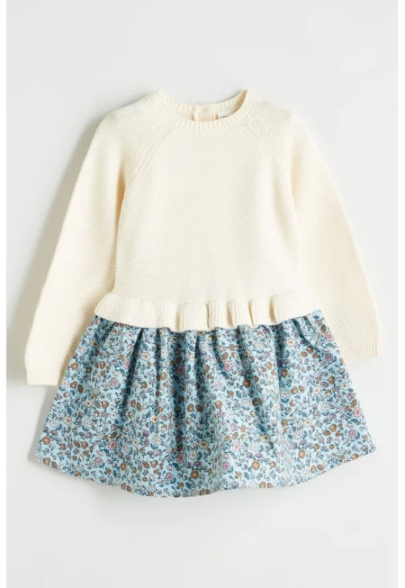 Комби рокля с реглан ръкави