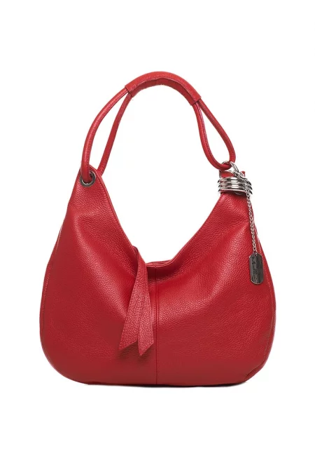 Кожена чанта Alba - Керемидено червено