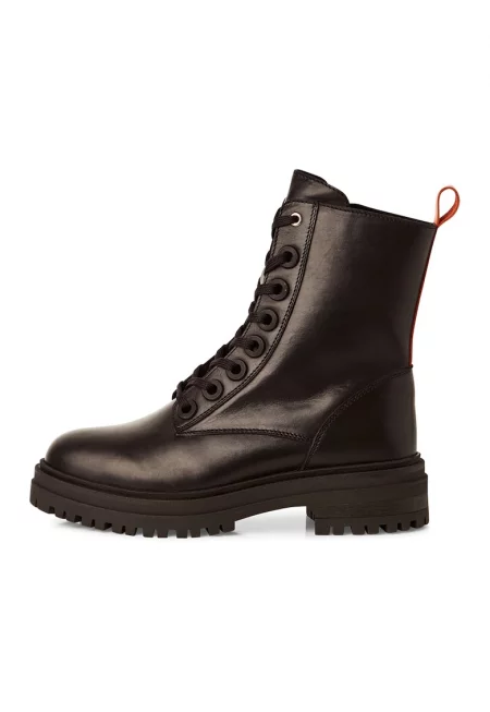 Кожени боти - Тъмнокафяв/Черен