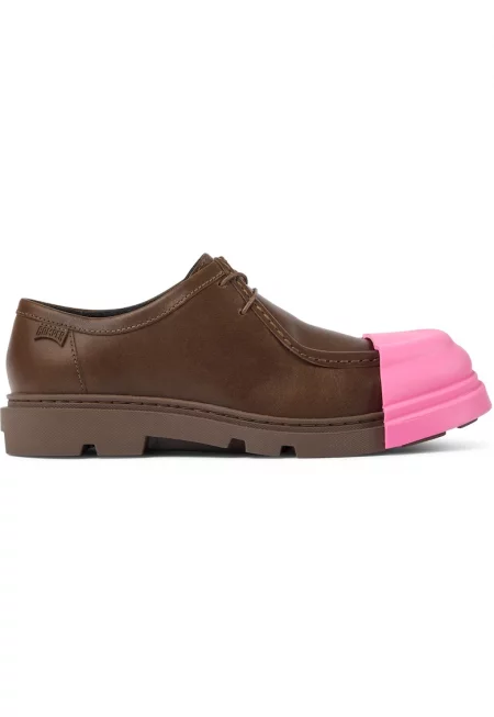 Кожени мокасини Junction 529 - Тъмнокафяв/Розово