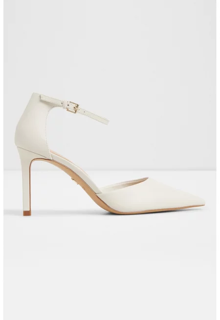 Кожени обувки Merlo с ток и остър връх