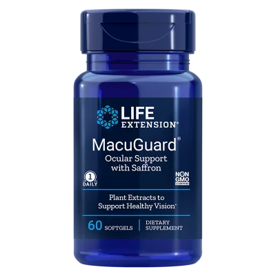 MacuGuard® Ocular Support with Saffron/ В подкрепа на зрението х 60 софтгел капсули