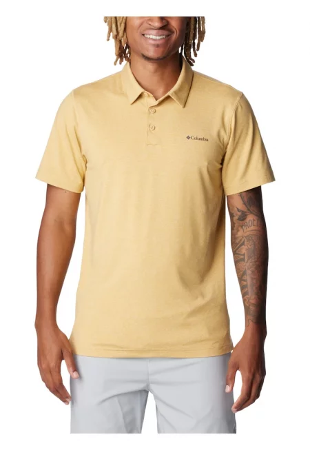 Мъжка поло тениска -  Tech Trail Polo Shirt 17687 - Жълт