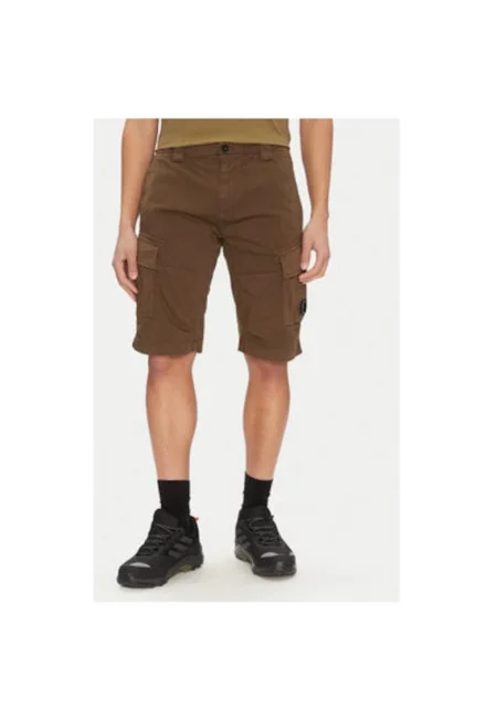 Мъжки къси панталони CP Company - 18CMBE116A005694G - памук - зелен - Зелен