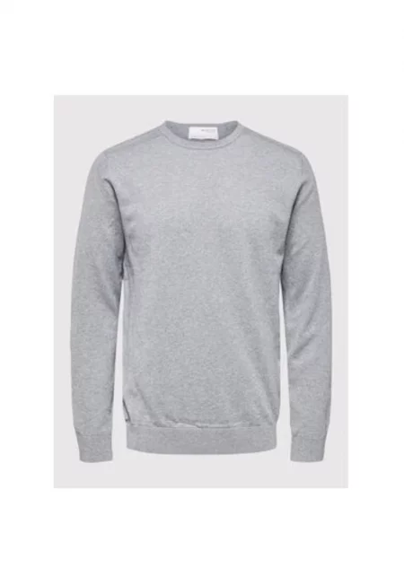 Мъжки пуловер -  301672456 - Органичен памук - Сив - Сив