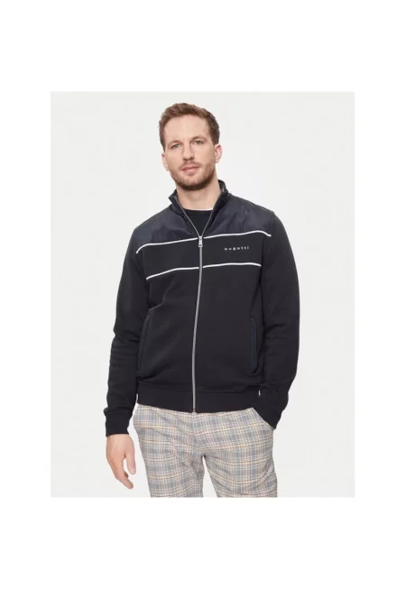 Мъжки спортен суичър -  766832 - тъмносин - памук