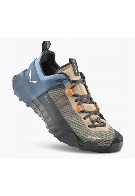 Мъжки спортни обувки  Wildfire Nxt GTX - водоустойчиви - бежово/синьо - текстил - подметка Vibram