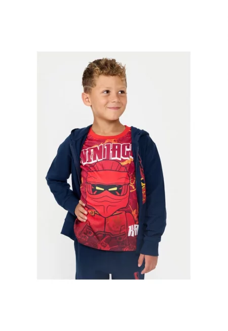 Момчешки суитшърт -  304705878 - Органичен памук - Син