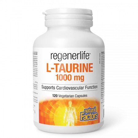 Мускулна и сърдечна функция - RegenerLife™ Л-Таурин, 1000 mg х 120 капсули