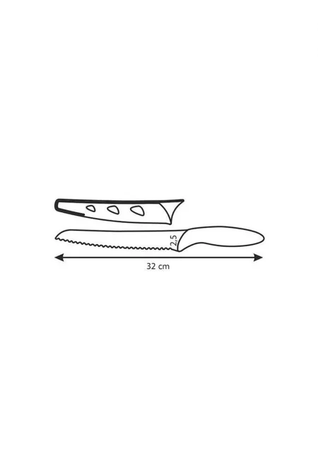 Нож за хляб с незалепващо покритие  Presto Tone 20см