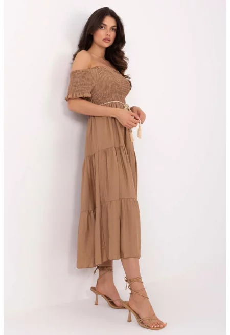 Off Shoulder Midi Dress