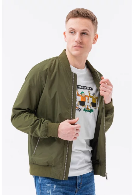 Олекотено яке бомбър - Каки