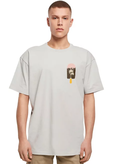 Памучна тениска с овално деколте