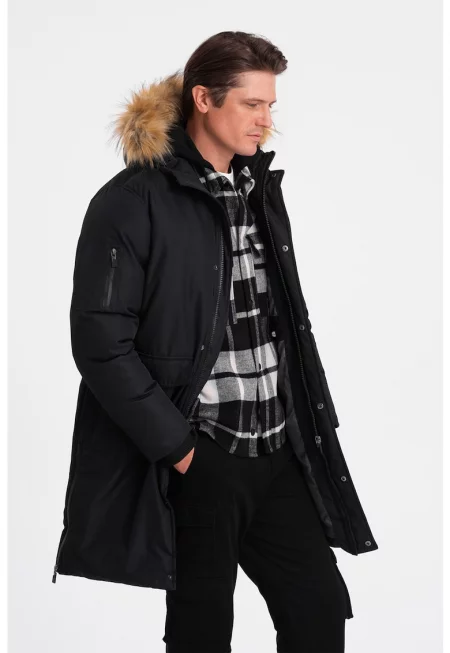 Парка с качулка и джобове с цип