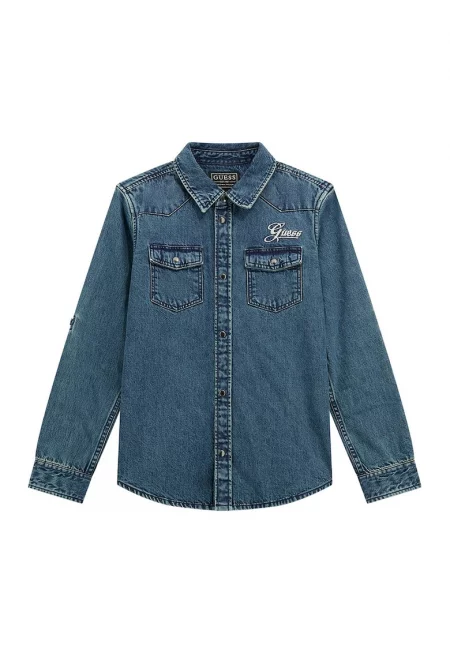 Пола от деним с лого