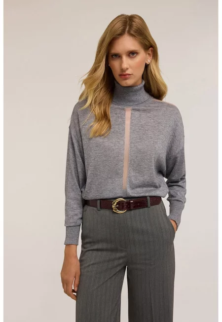 Поло с полупрозрачни панели