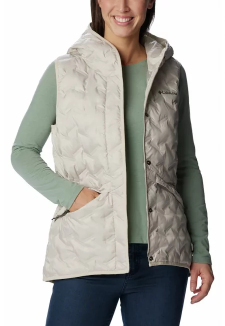 Пухен елек Delta Ridge II с качулка - Светло кафяво