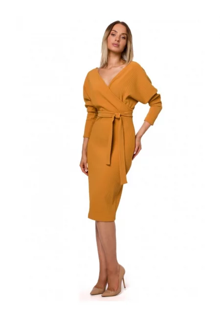 Рокля - Полиестер/Еластан - Жълт