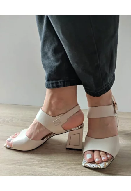 Сандали за жени  60035D 52-N - Елегантни - Бежови - Бежови