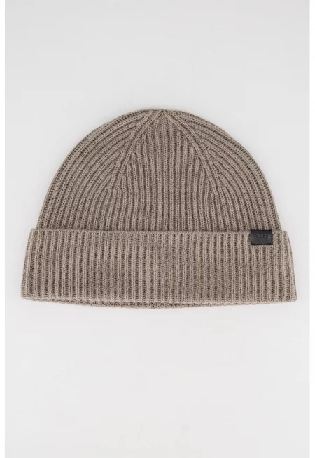 Шапка Filippo с кашмир и вълна - Зелени аспержи