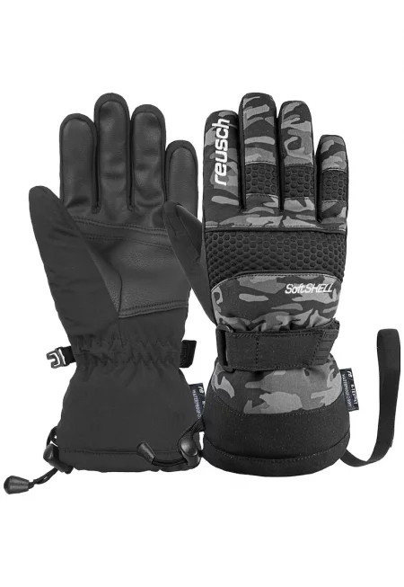 Ски ръкавици  Connor R-TEX XT - За момчета - Черен/Сив камуфлаж