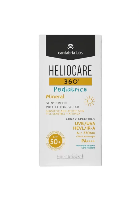 Слънцезащитен флуид Cantabria Heliocare 360º Pediatrics Mineral SPF50+ - За деца - 50 мл
