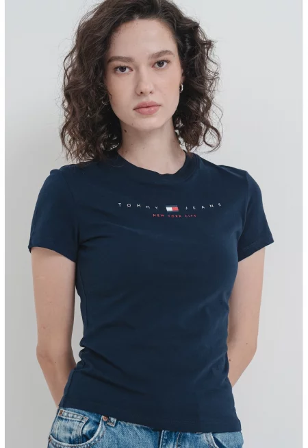 Слим памучна тениска