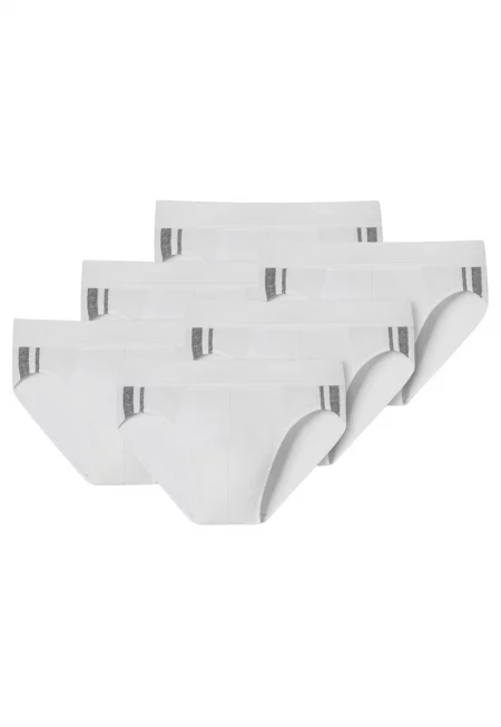 Слипове с памук - 3 чифта - Бял