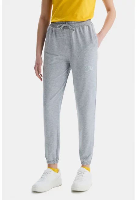 Спортен панталон Jezebel с лого - Светло сив