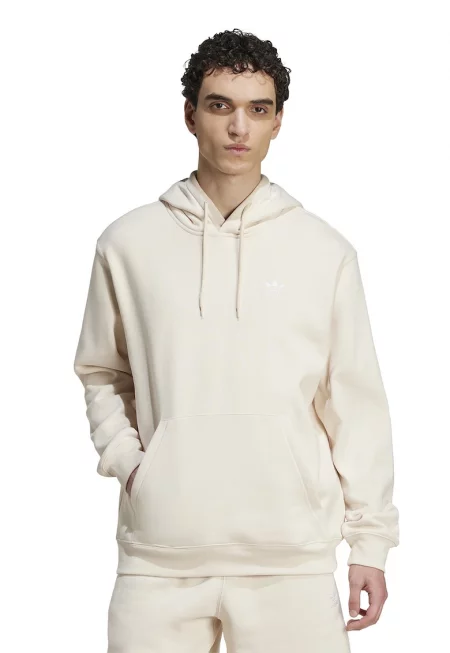 Свободно худи с паднали ръкави - Бял