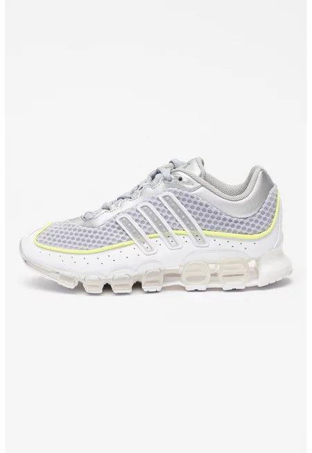 Текстилни спортни обувки с перфорации - Бял/Сив