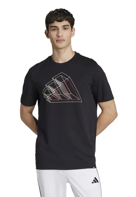 Тениска с овално деколте и принт