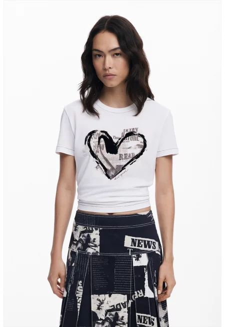 Тениска с памук с принт