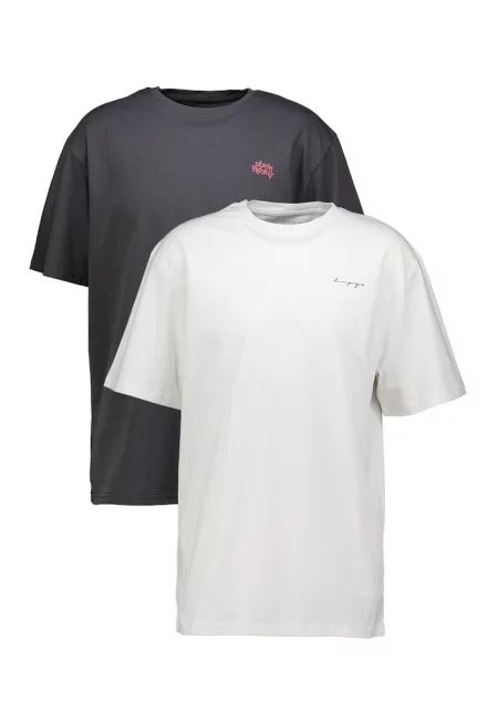 Тениска с принт на гърба - 2 броя