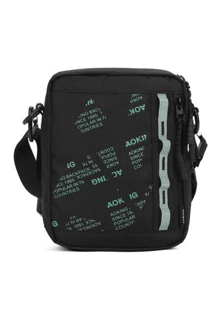 Унисекс чанта през рамо с отделяща се презрамка - Черен