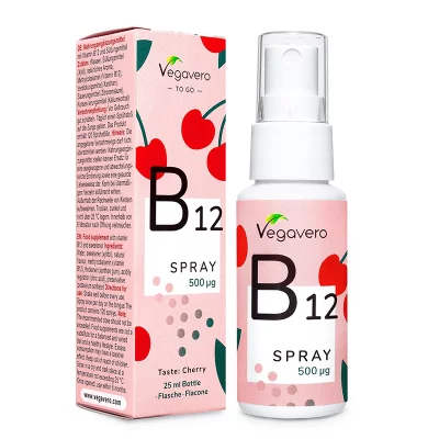 В12 Spray / Витамин В12 (Метилкобаламин) / Спрей за уста, 25 ml, 100% Vegan