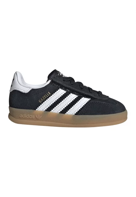 Велурени спортни обувки Gazelle Indoor - Бял/Черен