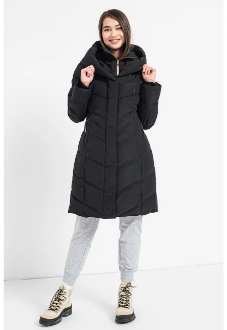 Зимно капитонирано яке Djamila с вата и качулка