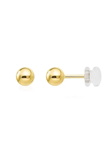 Златни обеци 585 - 14K Ball 4mm