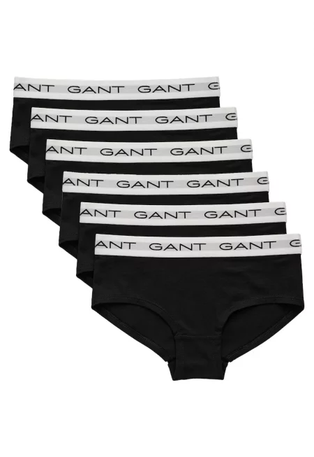 Бикини хипстър - 6 чифта - Черен