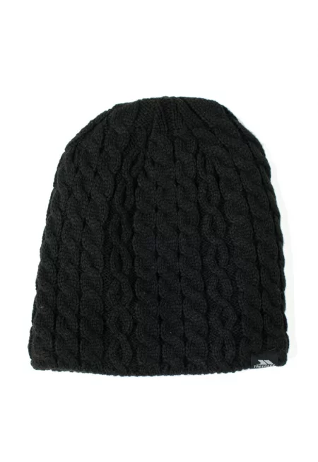 Black Beanie With Fleece Lining