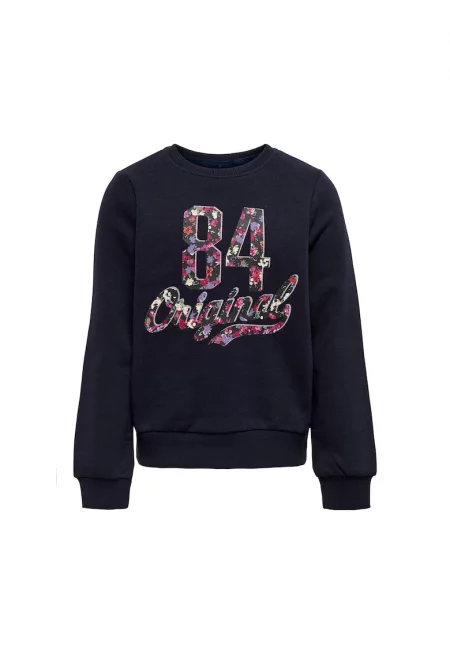 Блуза за момичета - САМО за деца - 300589380 - Памук - Тъмносин