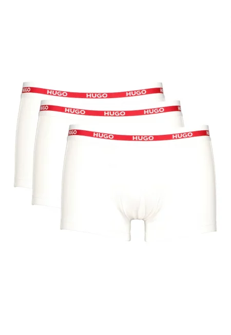 Боксерки с лого на талията - 3 чифта - Бял