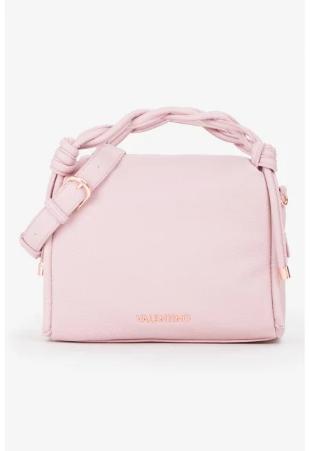 Чанта за рамо от еко кожа - Светлорозов