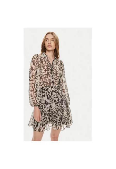 Дамска рокля -  303919030 - Полиестер - Бежов