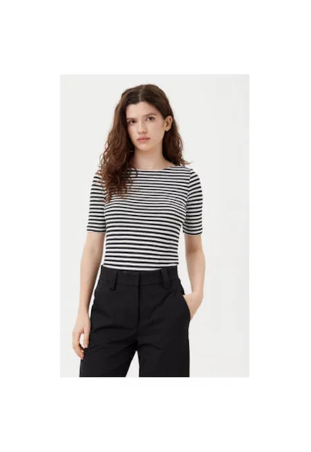 Дамска тениска - Marc O'Polo - 304830242 - Памук - Черен - Черен