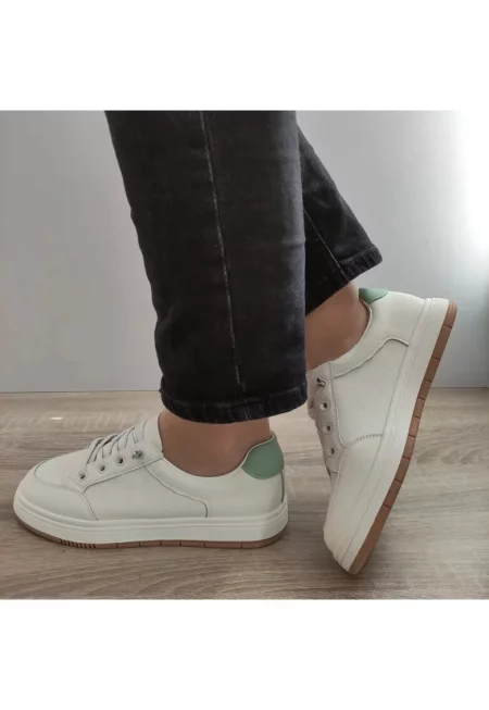 Дамски ежедневни обувки  8196-8 Крем + Вернил - Крем - Крем